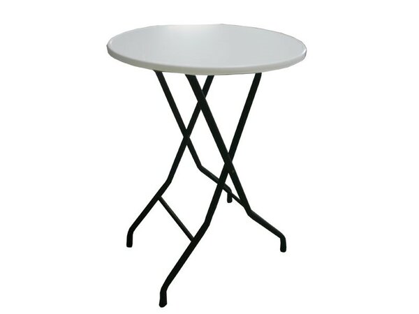 Table haute pliante D80xH114,5 cm